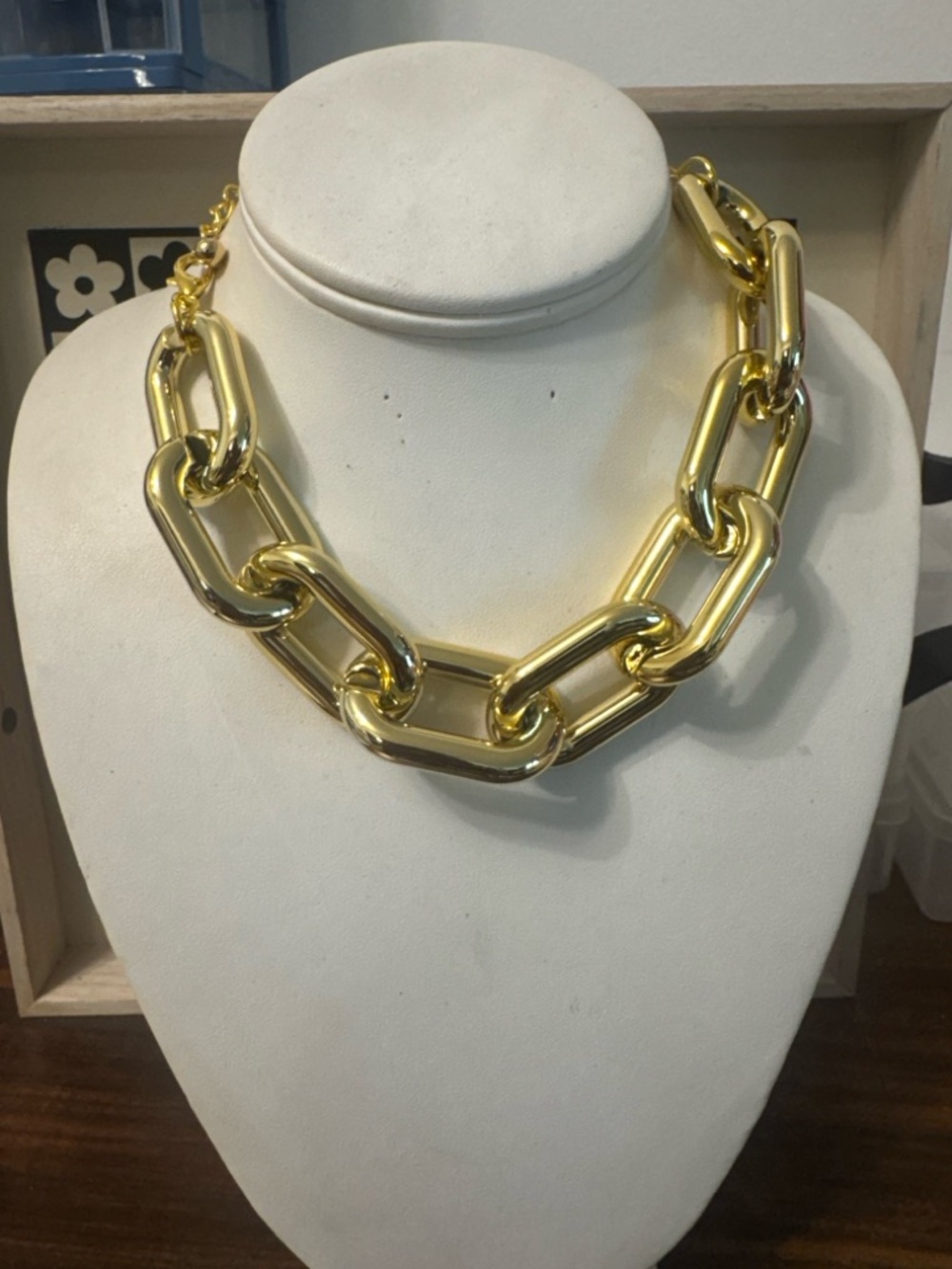 Gold Chunky Link Necklace - Women Jewelry